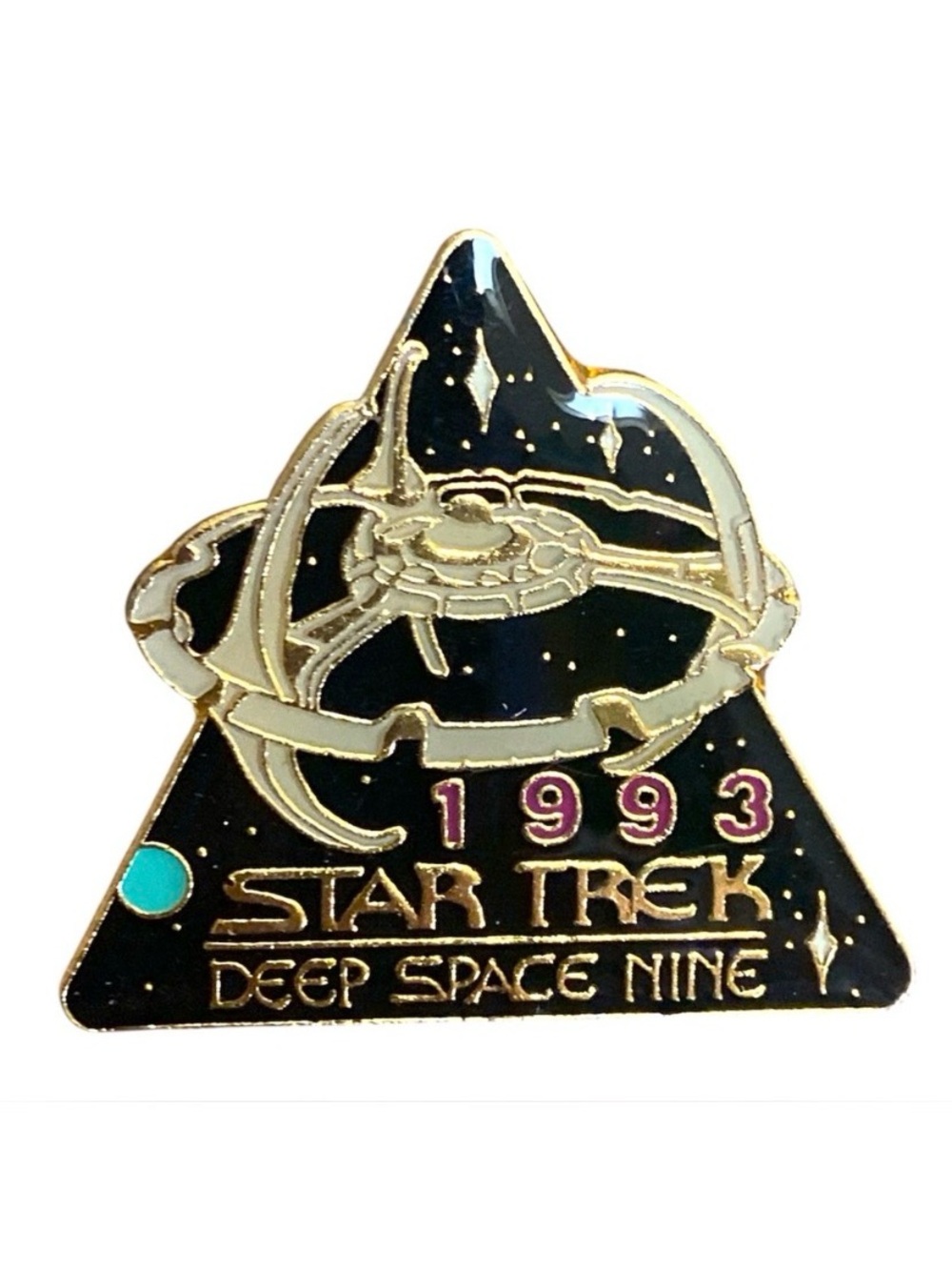 1993 Hollywood Pins STAR TREK DEEP SPACE NINE SPACE STATION ENAMEL PIN